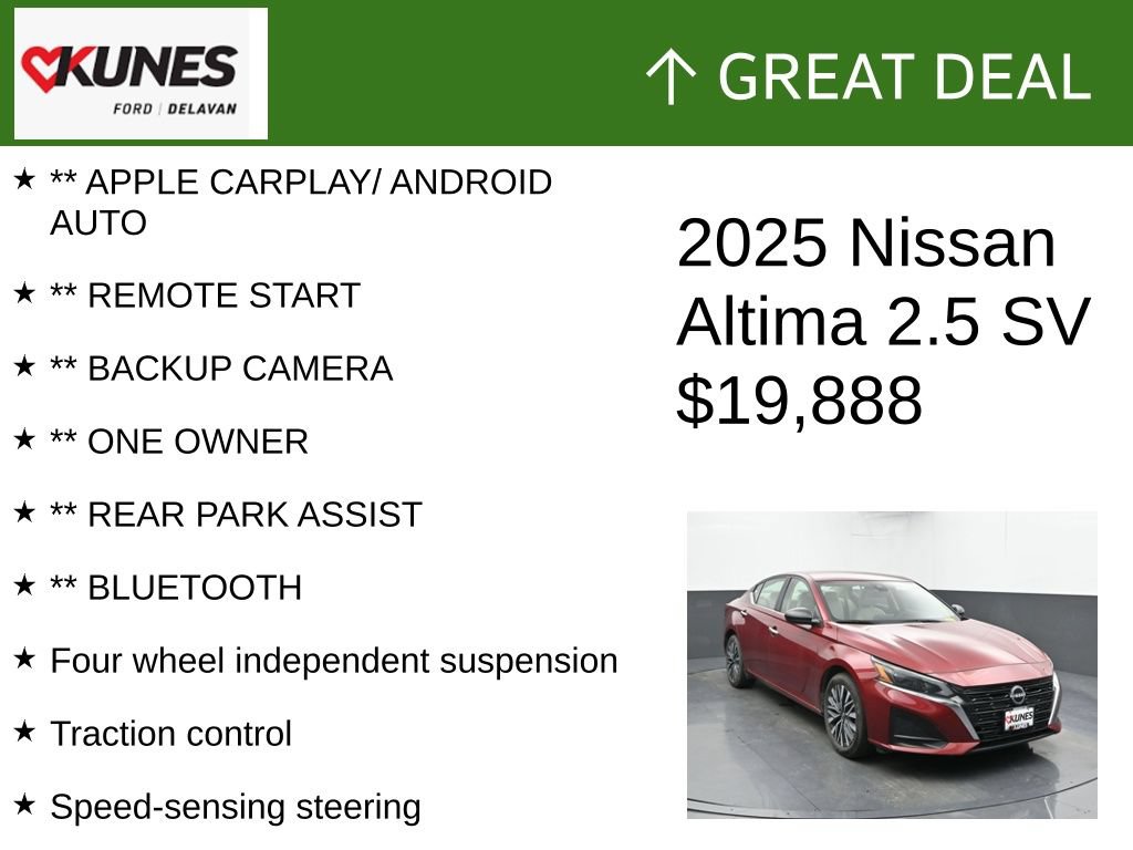 Used 2025 Nissan Altima 2.5 SV FWD image 2
