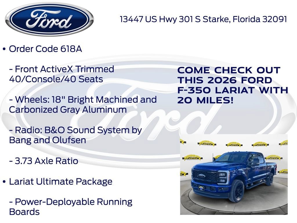 New 2026 Ford F350 Lariat w/ Black Appearance Package image 25