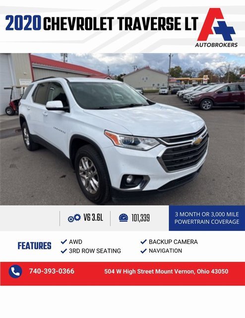 Used 2020 Chevrolet Traverse LT