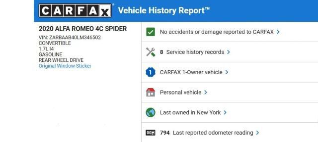 Used 2020 Alfa Romeo 4C Spider image 5