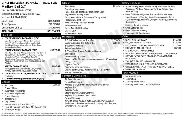 Certified 2024 Chevrolet Colorado LT w/ LT Convenience Package II RWD image 36