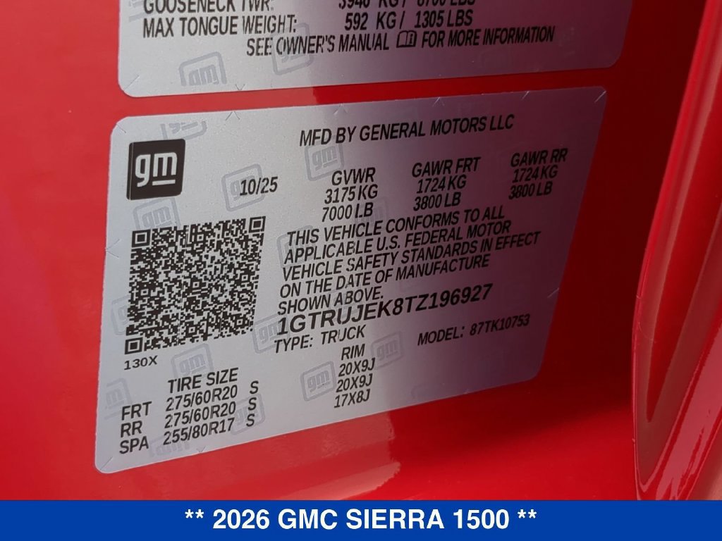 New 2026 GMC Sierra 1500 Elevation AWD/4WD image 25