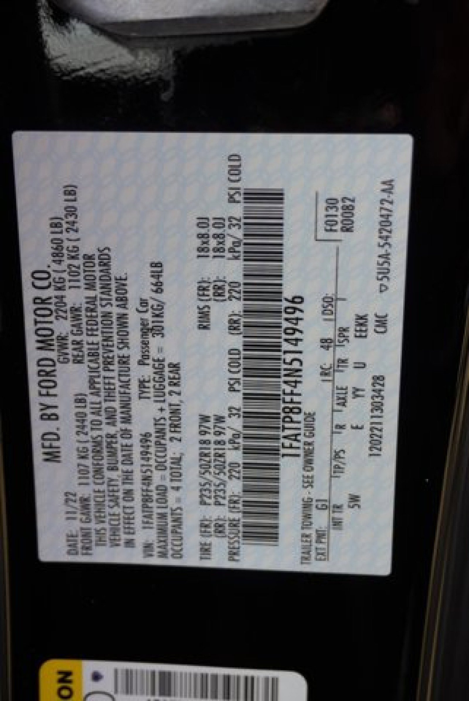 Used 2022 Ford Mustang GT Premium w/ Equipment Group 401A image 39