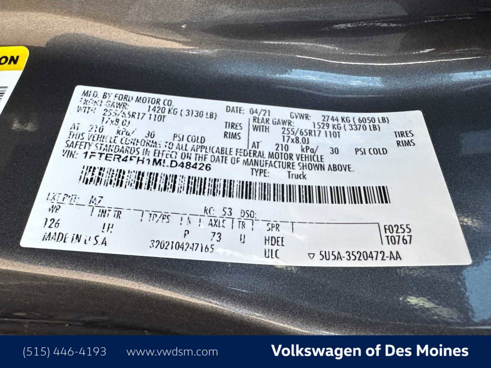 Used 2021 Ford Ranger XLT w/ Equipment Group 302A High image 20