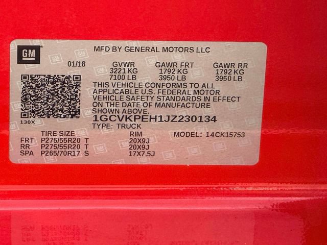 Used 2018 Chevrolet Silverado 1500 Custom w/ Custom Convenience Package AWD/4WD image 17