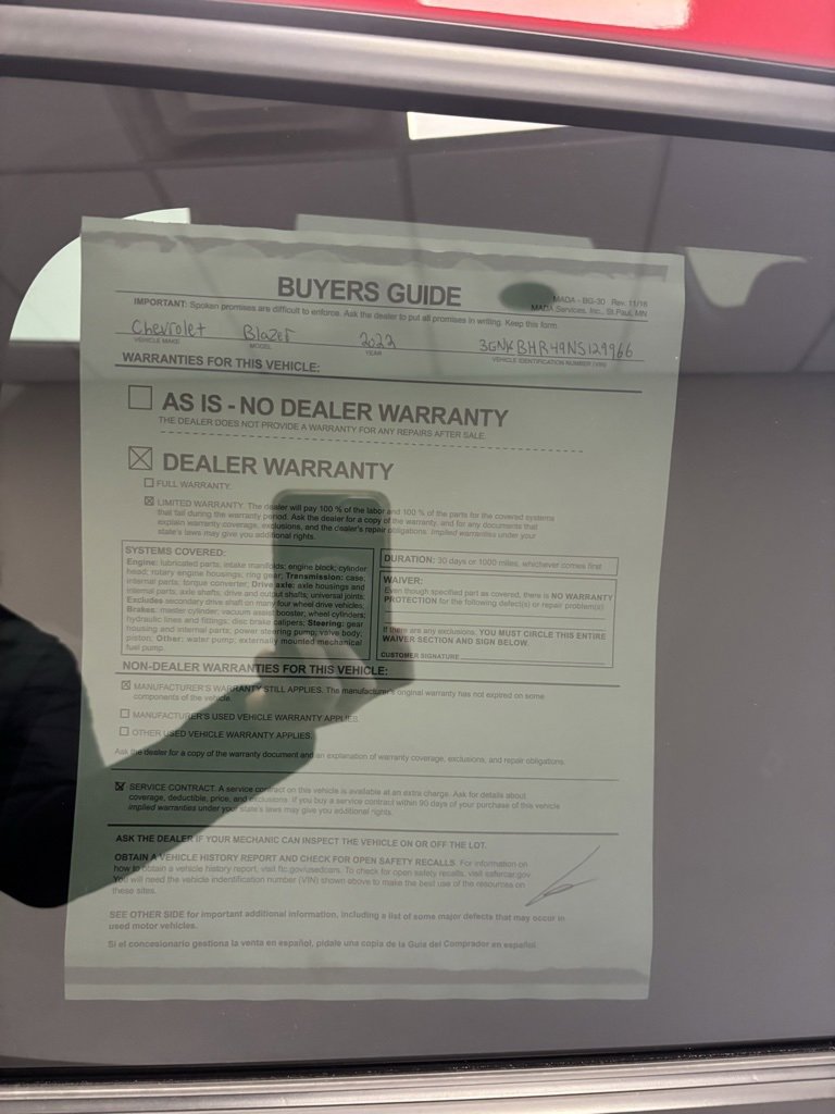 Certified 2022 Chevrolet Blazer LT image 28