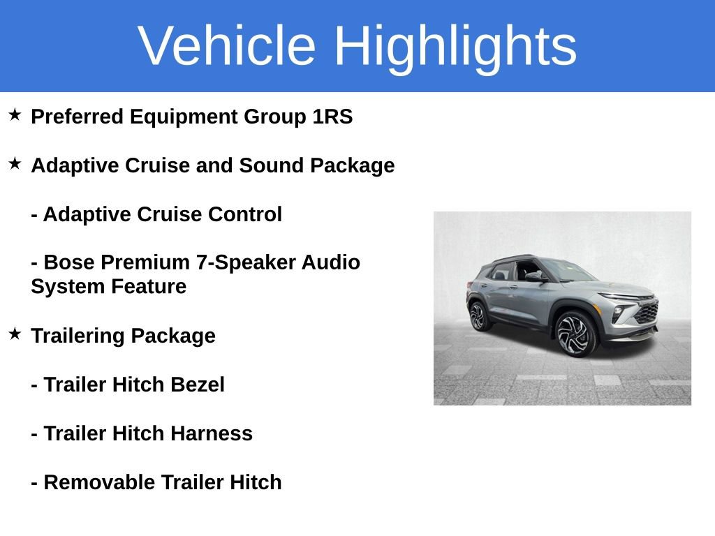 Certified 2025 Chevrolet TrailBlazer RS w/ Convenience Package image 5