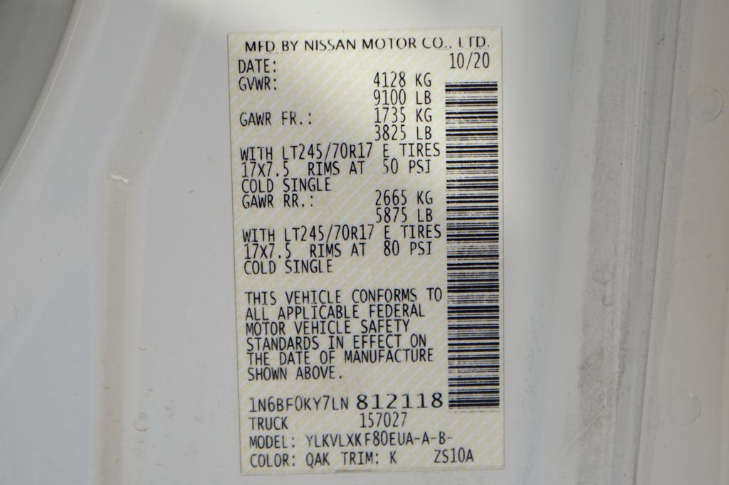 Used 2020 Nissan NV 2500 SV w/ Navigation Package image 45