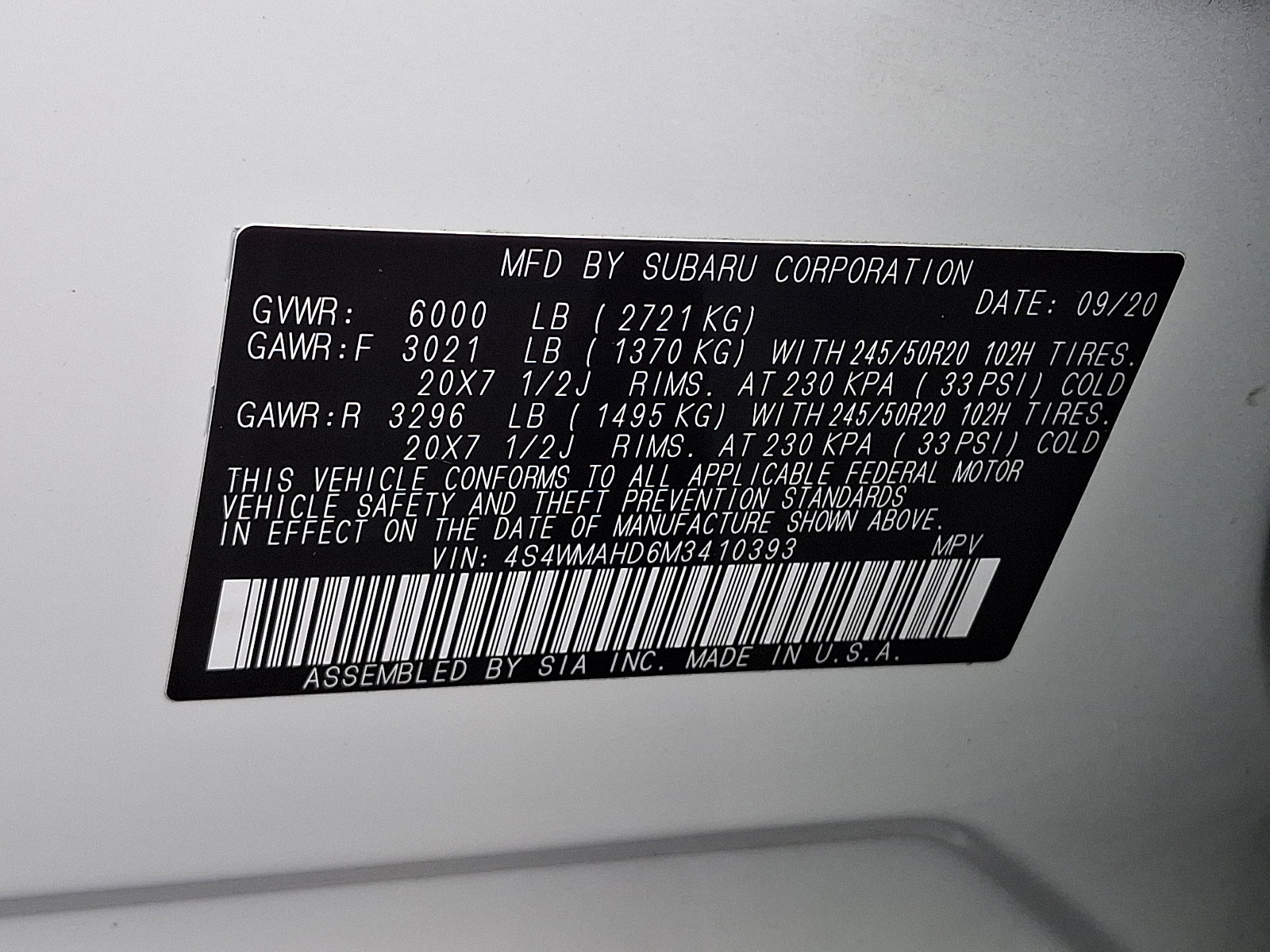 Used 2021 Subaru Ascent Premium w/ Sport Package image 32