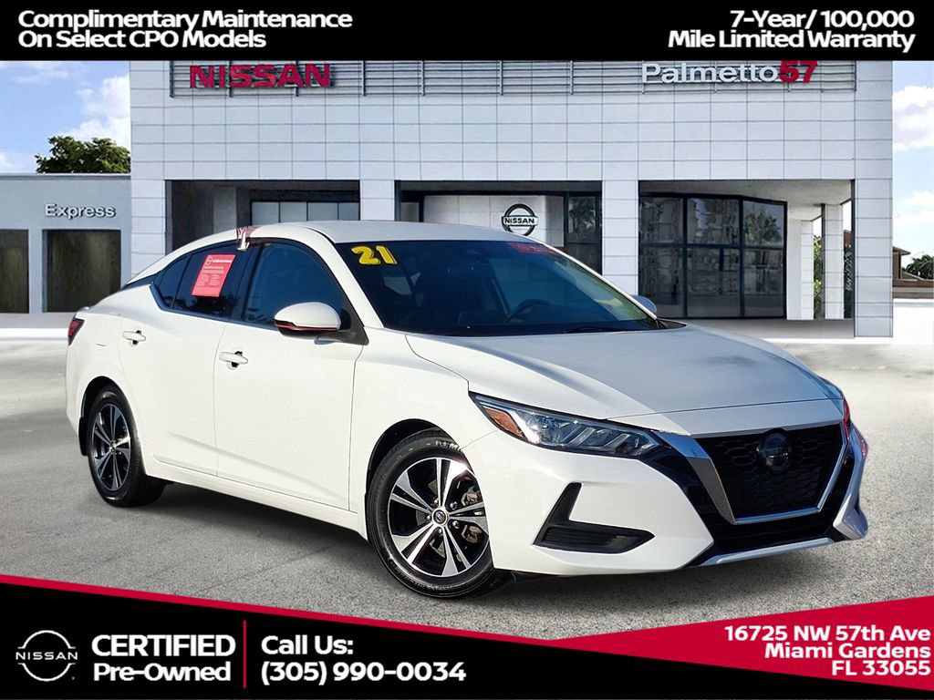 Certified 2021 Nissan Sentra SV FWD image 1
