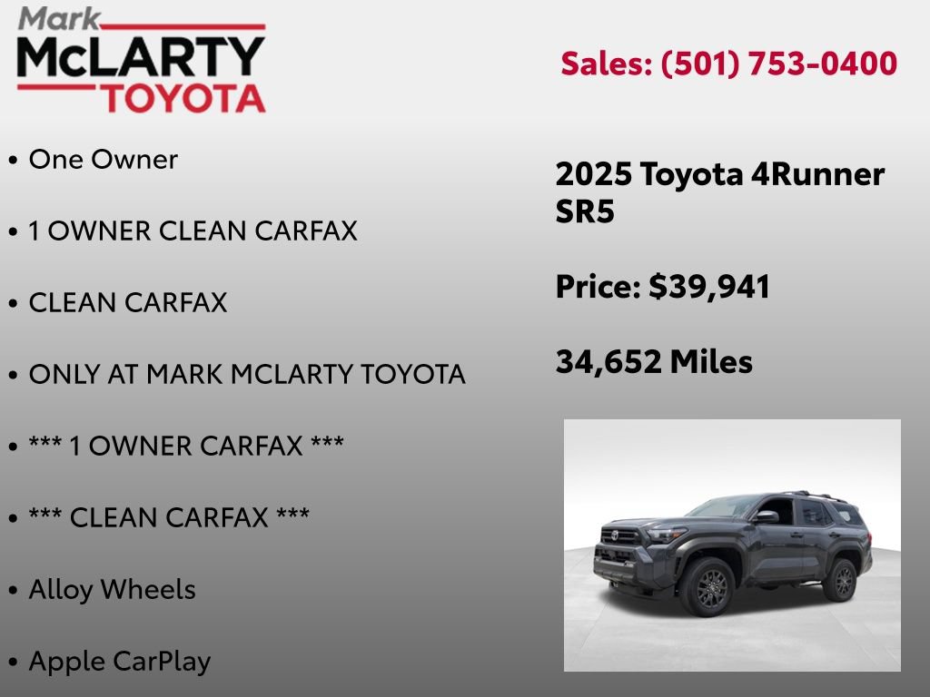 Certified 2025 Toyota 4Runner SR5 AWD/4WD image 8