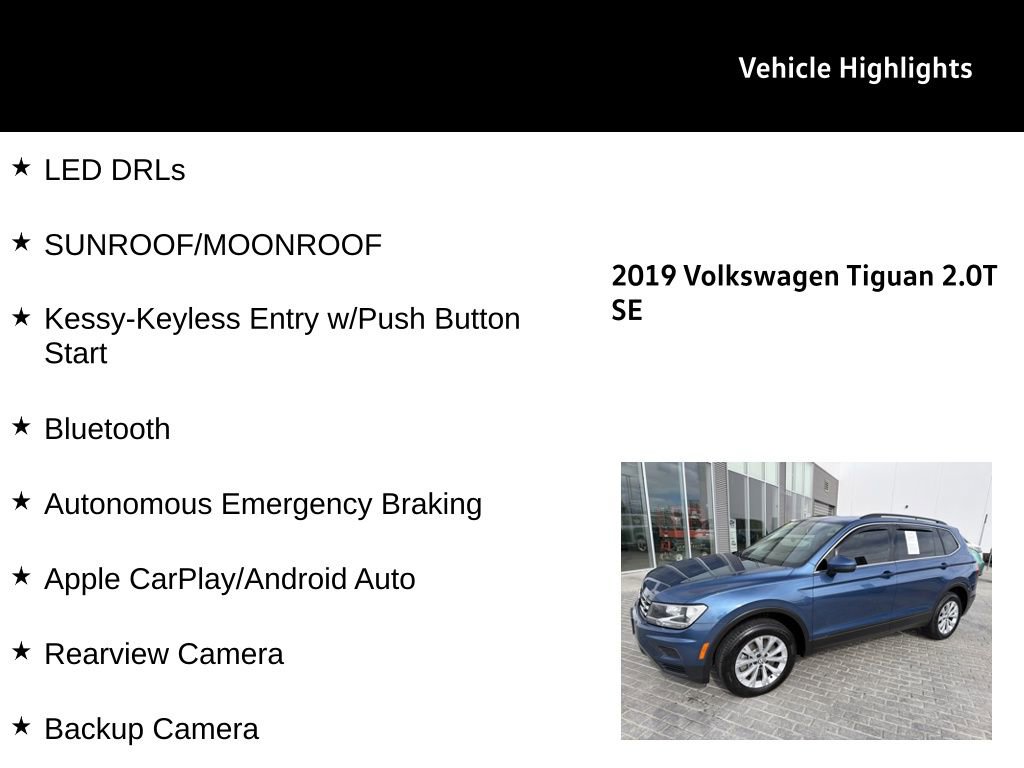 Used 2019 Volkswagen Tiguan SE w/ Panoramic Sunroof Package image 30
