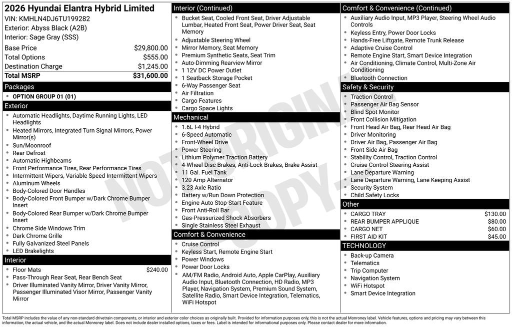 New 2026 Hyundai Elantra Limited image 6
