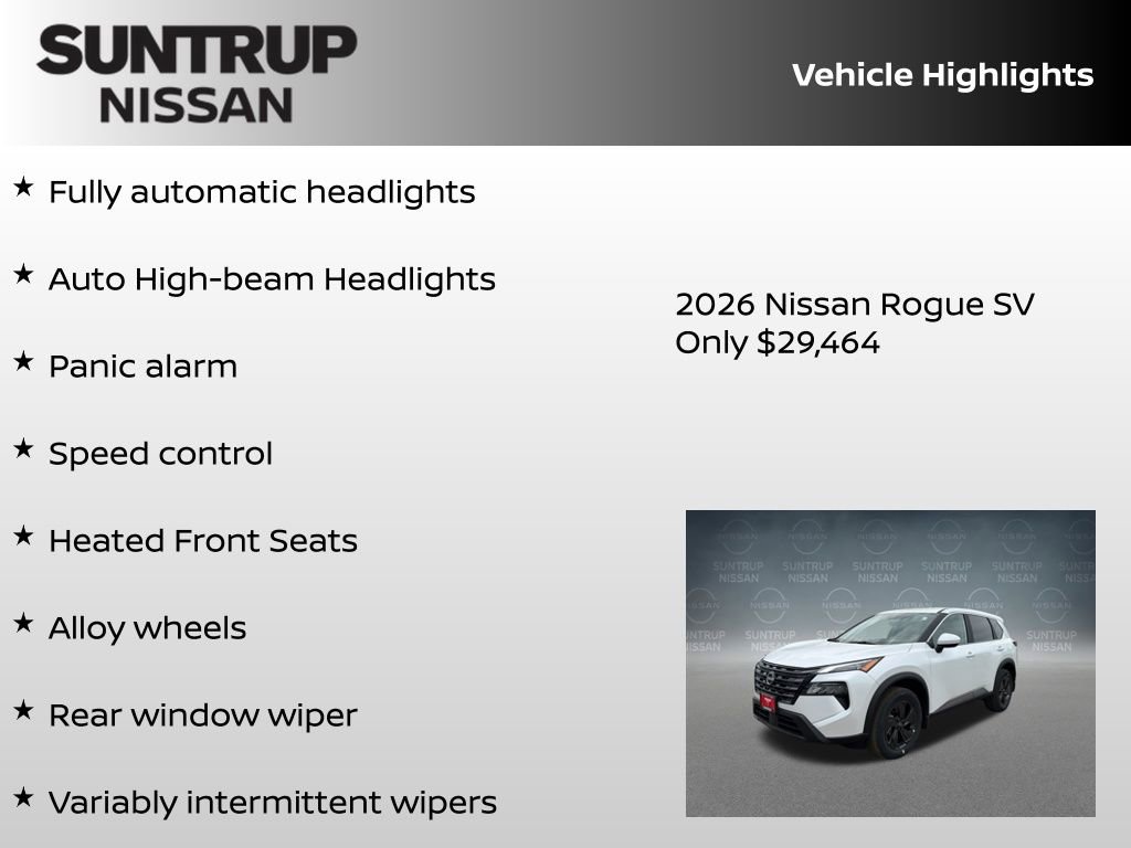 New 2026 Nissan Rogue SV AWD/4WD image 30