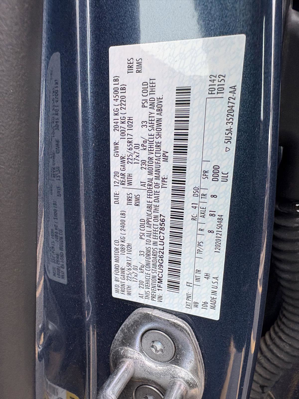 Used 2020 Ford Escape SE image 17