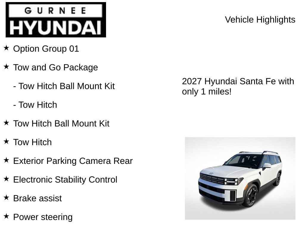New 2027 Hyundai Santa Fe SEL w/ Tow & Go Package AWD/4WD image 9