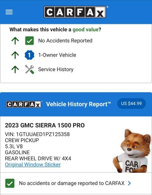 Used 2023 GMC Sierra 1500 Pro w/ Pro Value Package image 4