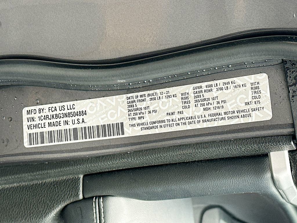 Used 2022 Jeep Grand Cherokee L Limited image 27