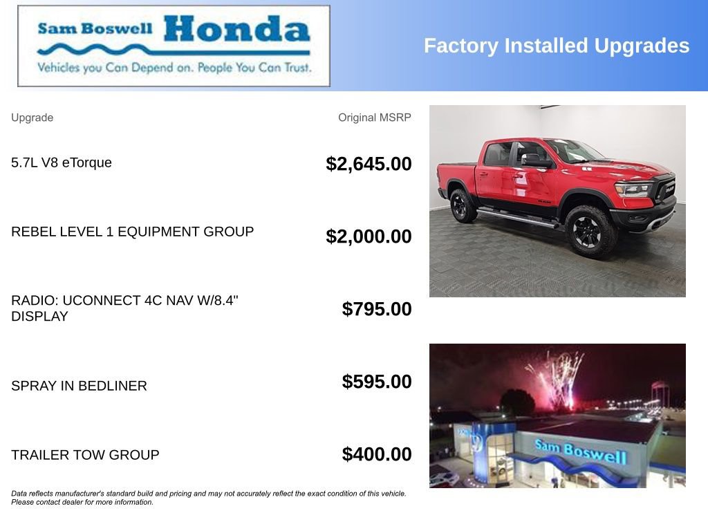 Used 2019 RAM 1500 Rebel w/ Rebel Level 1 Equipment Group image 4