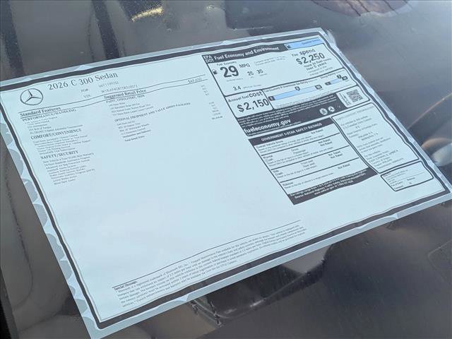 New 2026 Mercedes-Benz C 300 Sedan image 18