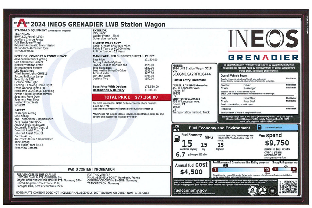 Used 2024 INEOS Grenadier AWD/4WD image 3