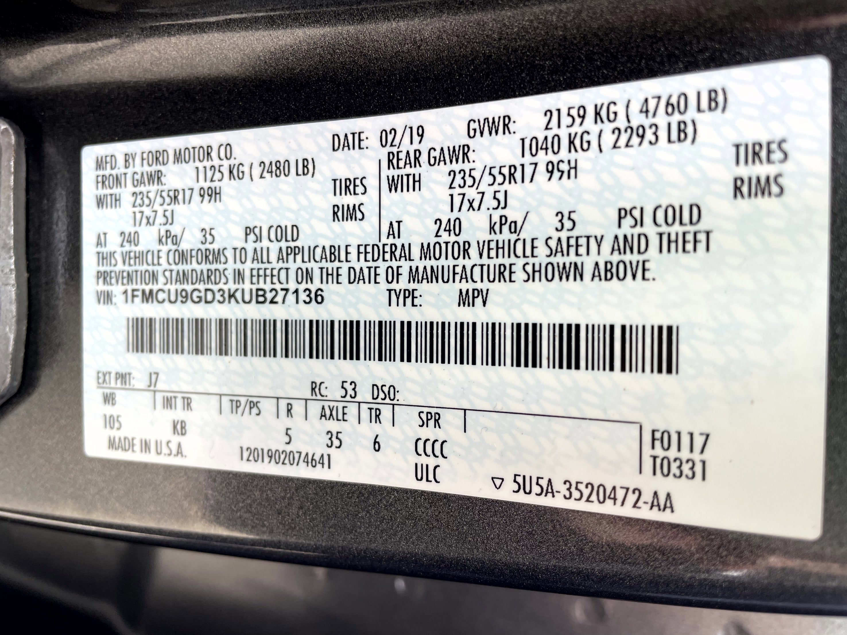 Used 2019 Ford Escape SE AWD/4WD image 22