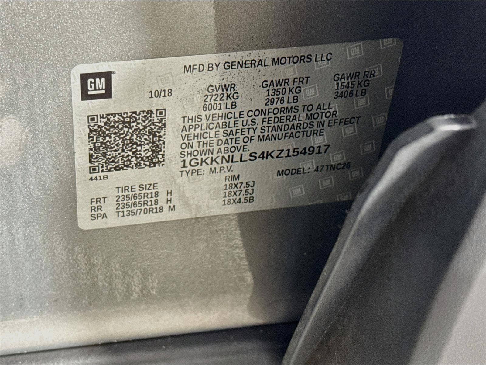 Certified 2019 GMC Acadia SLE w/ Driver Alert Package I FWD image 31
