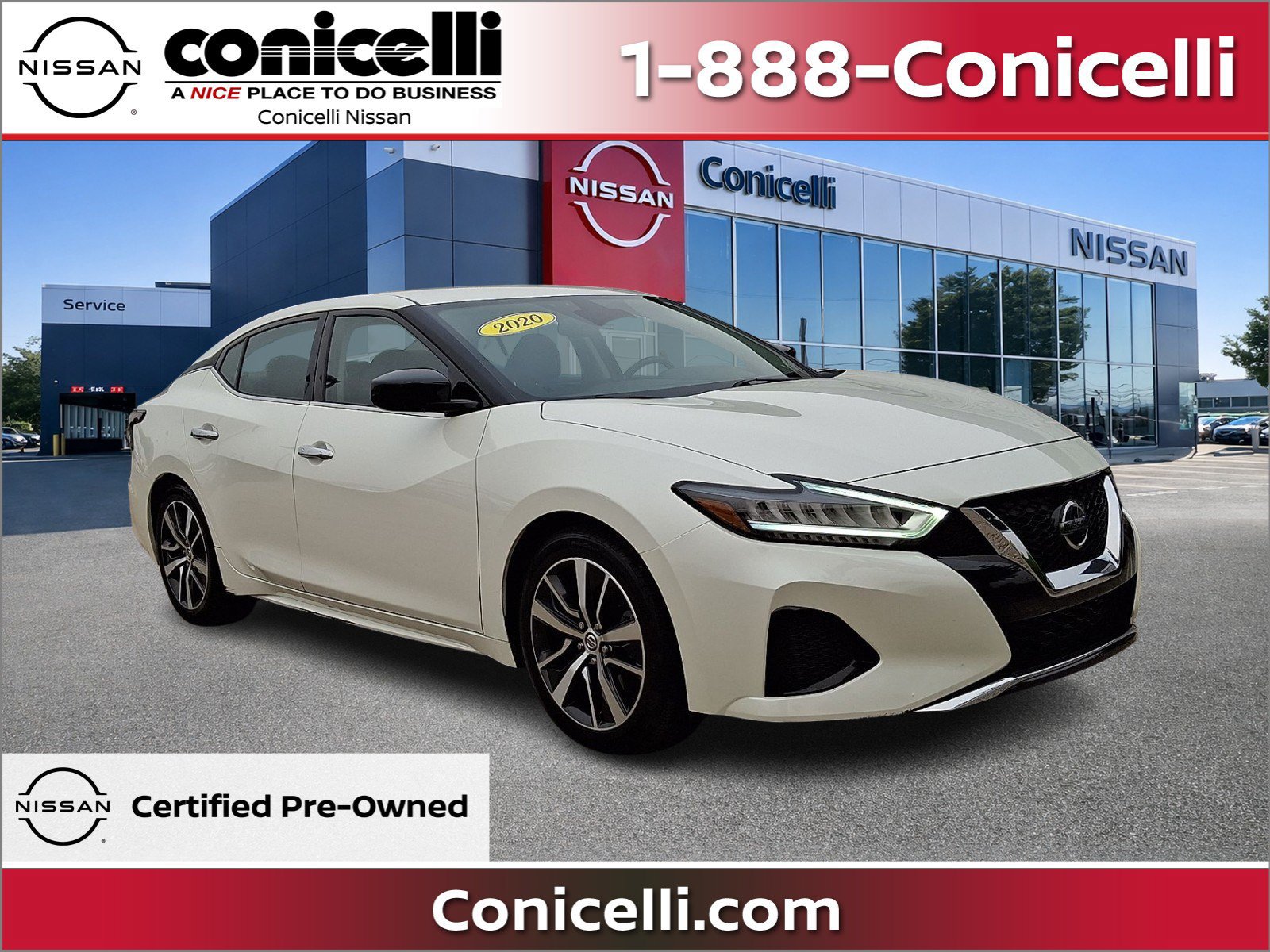 Certified 2020 Nissan Maxima 3.5 S w/ Floor Mat Group FWD image 1