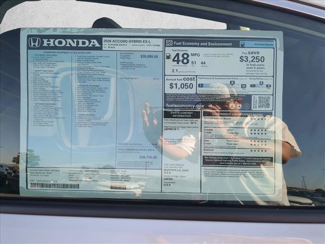 New 2026 Honda Accord EX-L image 16