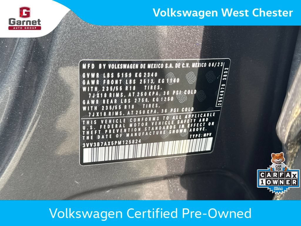 Certified 2023 Volkswagen Tiguan SE FWD image 14