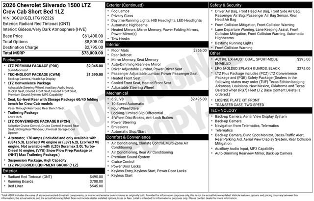 Certified 2026 Chevrolet Silverado 1500 LTZ w/ LTZ Premium Package AWD/4WD image 16