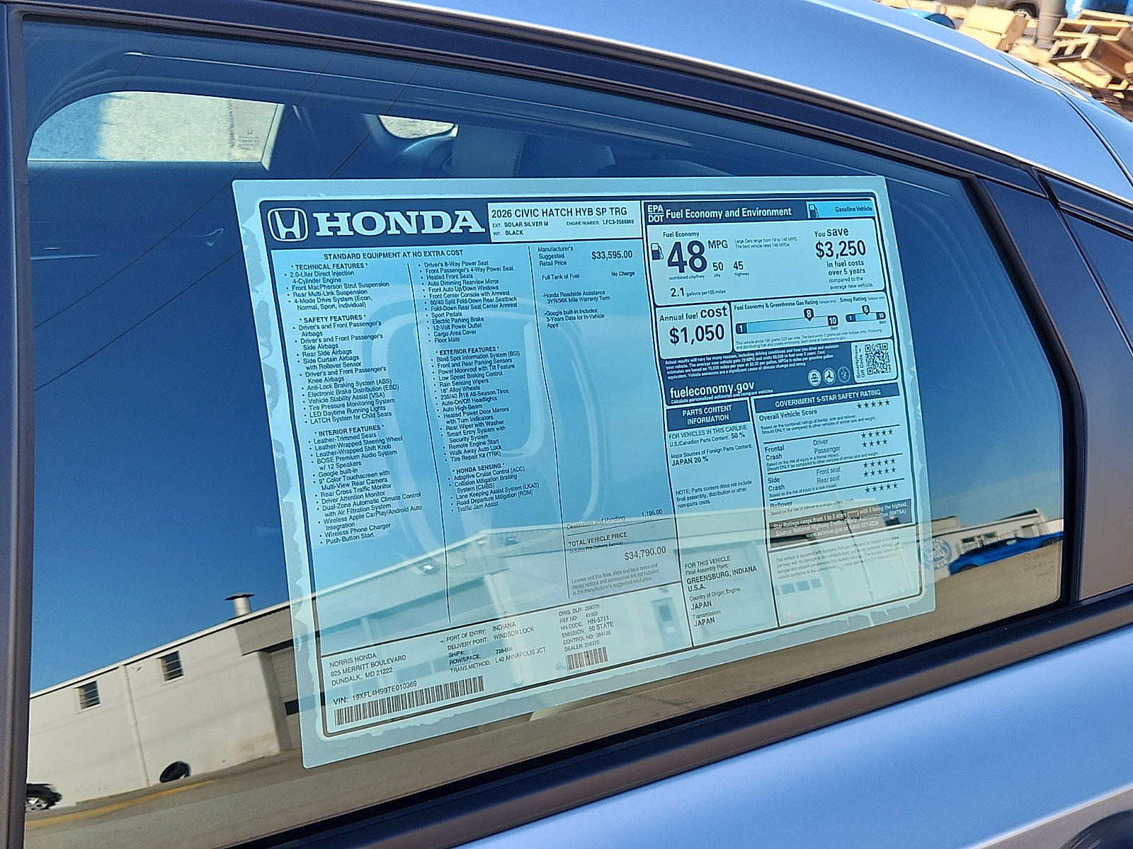 New 2026 Honda Civic Sport Touring image 19