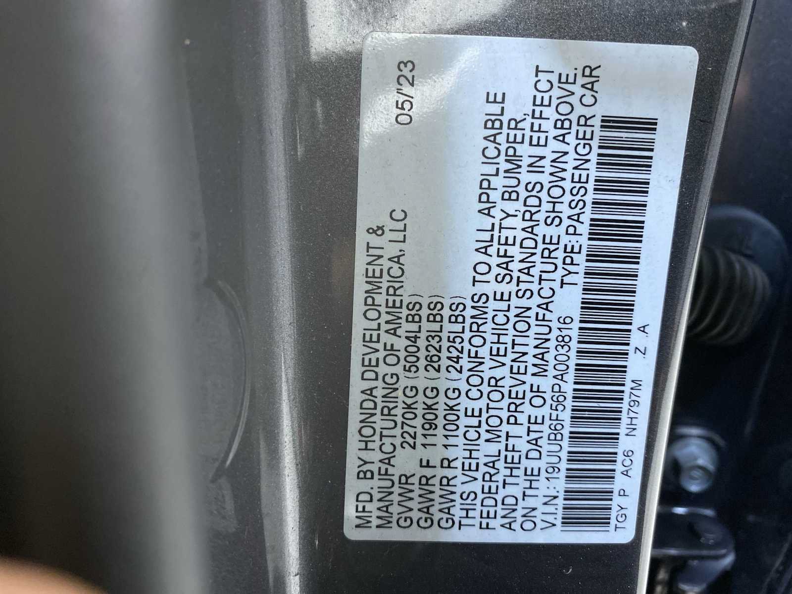 Certified 2023 Acura TLX SH-AWD w/ A-SPEC Pkg image 21