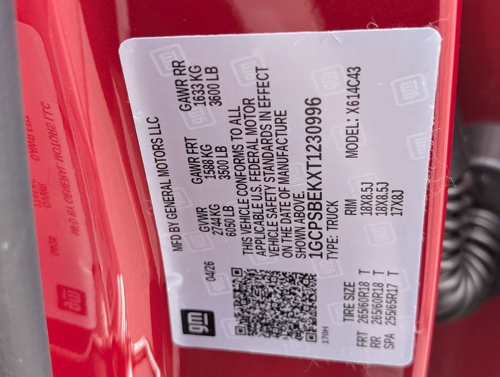 New 2026 Chevrolet Colorado W/T w/ WT Custom Package RWD image 29