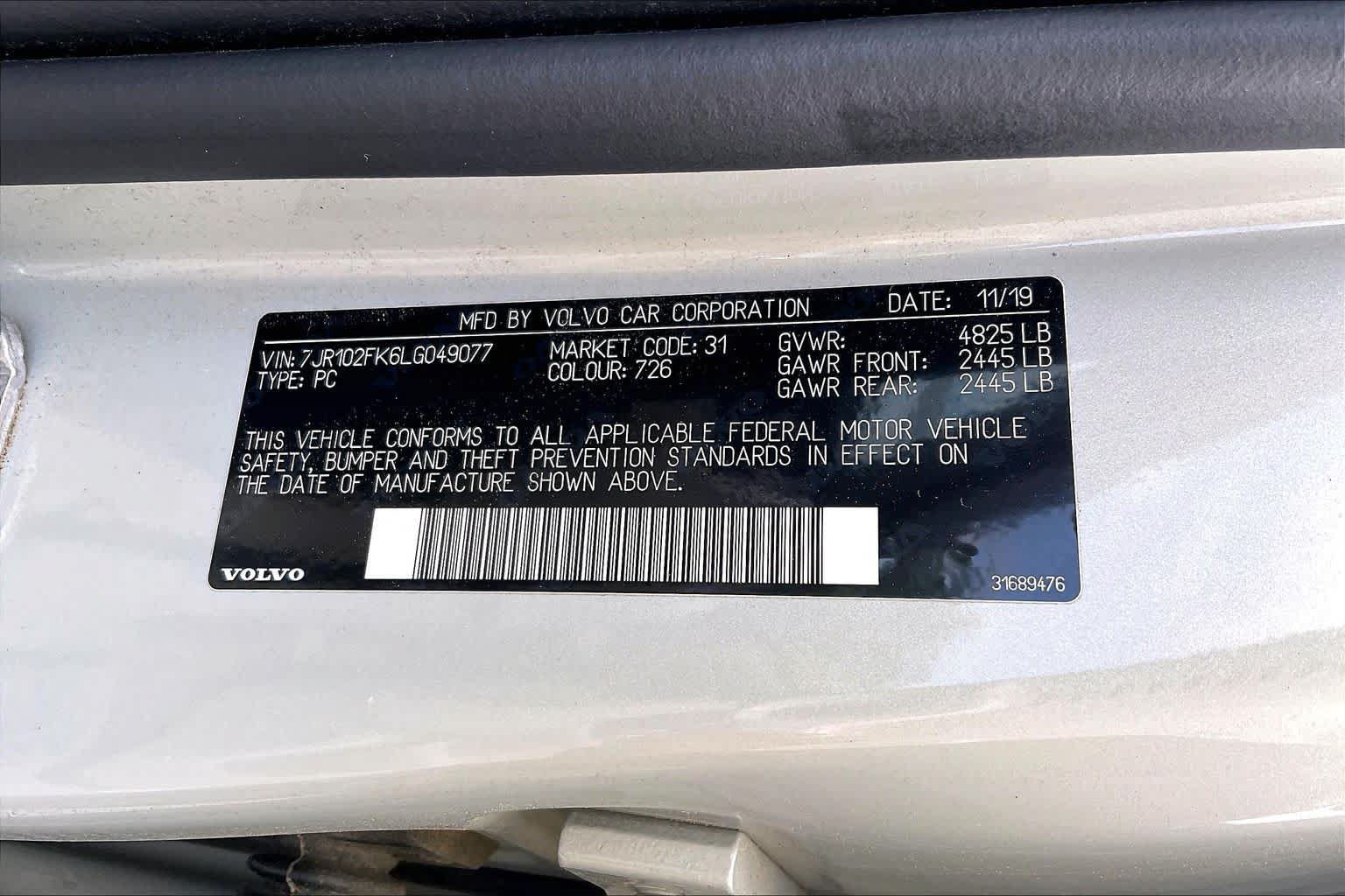 Used 2020 Volvo S60 T5 Momentum FWD image 37