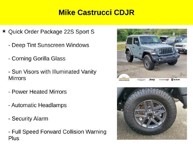 Certified 2026 Jeep Wrangler Sport AWD/4WD image 12