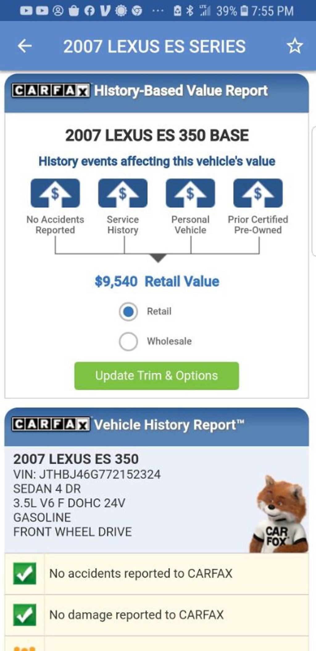 Used 2007 Lexus ES 350 image 45