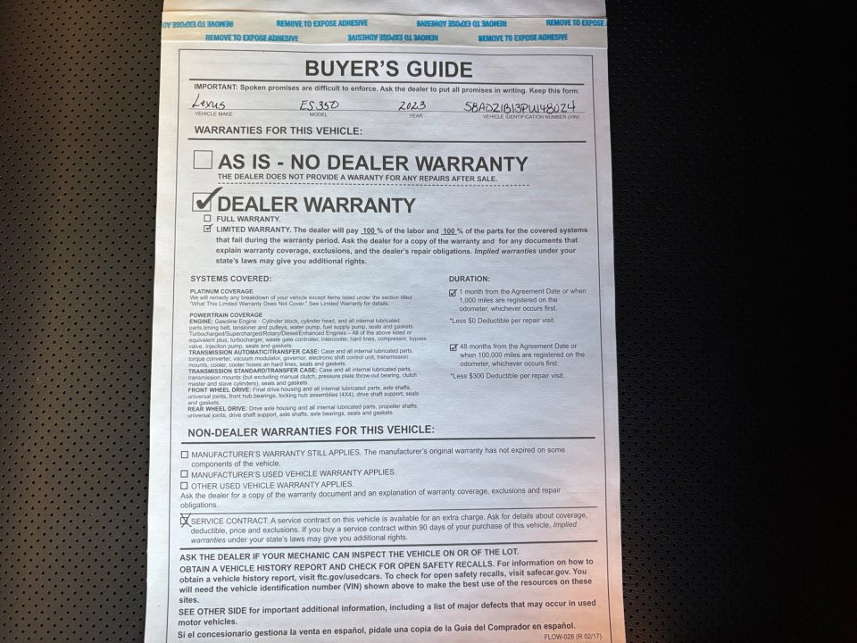 Used 2023 Lexus ES 350 w/ Premium Package image 37