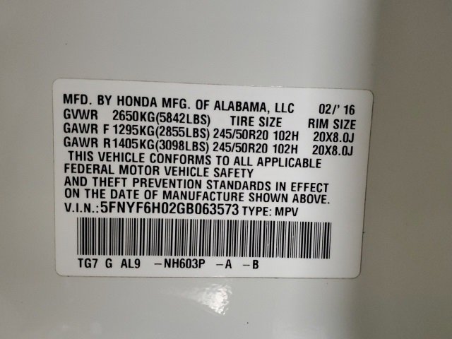 Used 2016 Honda Pilot Elite image 31