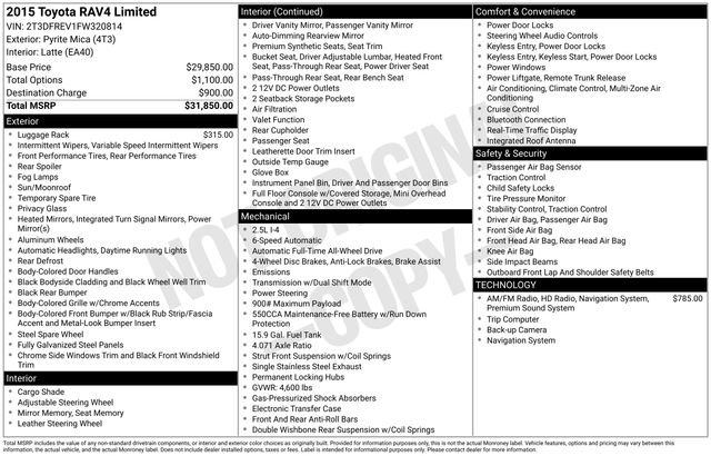 Used 2015 Toyota RAV4 Limited image 10