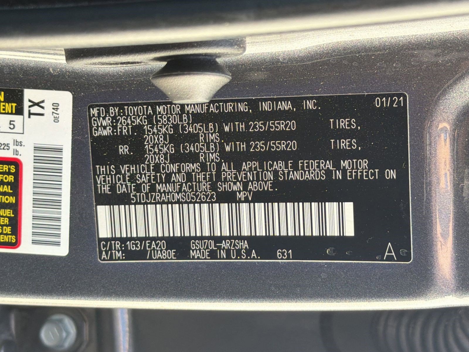 Used 2021 Toyota Highlander XSE FWD image 19