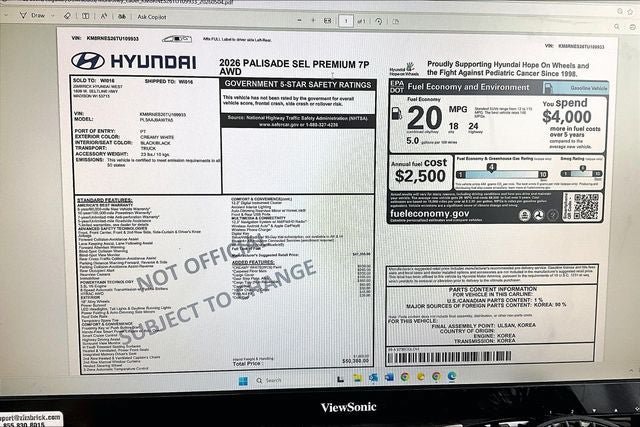 New 2026 Hyundai Palisade SEL AWD/4WD image 19