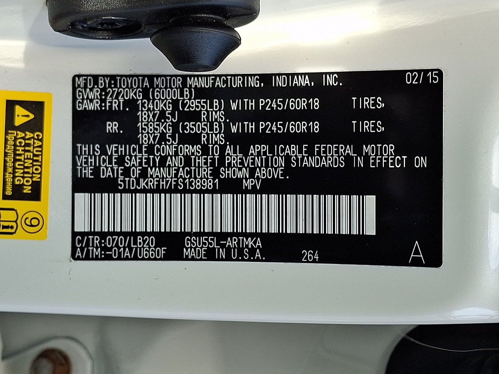 Used 2015 Toyota Highlander XLE AWD/4WD image 29