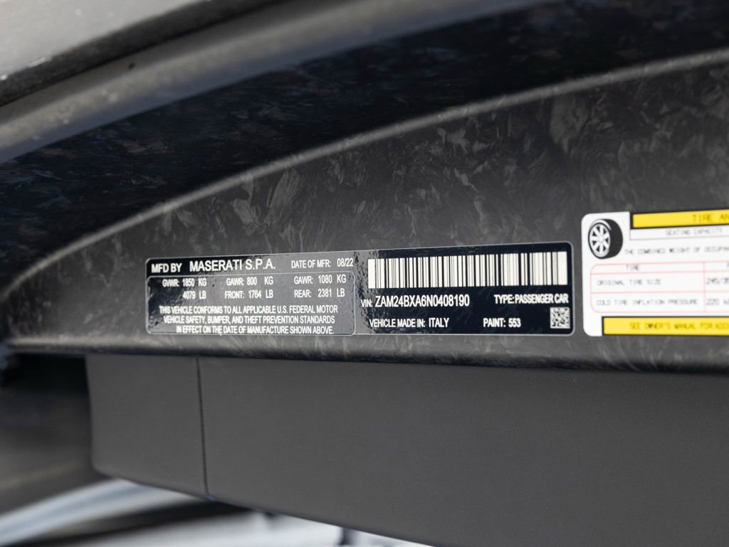 Used 2022 Maserati MC20 Coupe RWD image 65