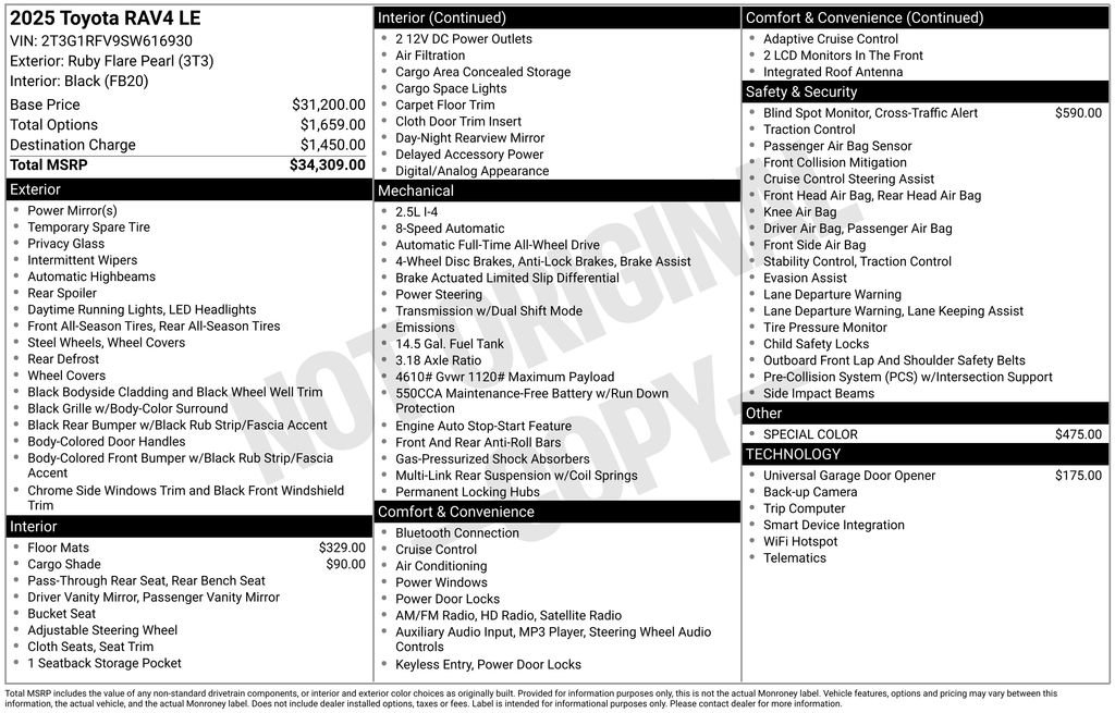 Used 2025 Toyota RAV4 LE image 33
