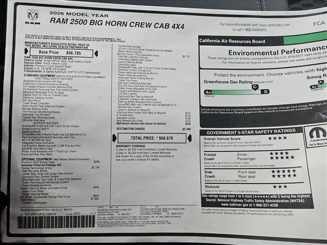 New 2026 RAM 2500 Big Horn image 18
