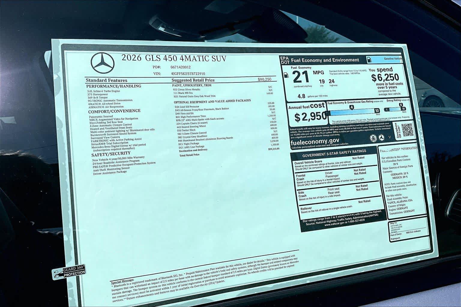 New 2026 Mercedes-Benz GLS 450 4MATIC image 21