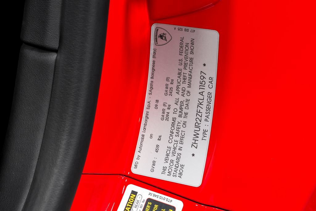 Used 2019 Lamborghini Huracan LP 580-2 image 11