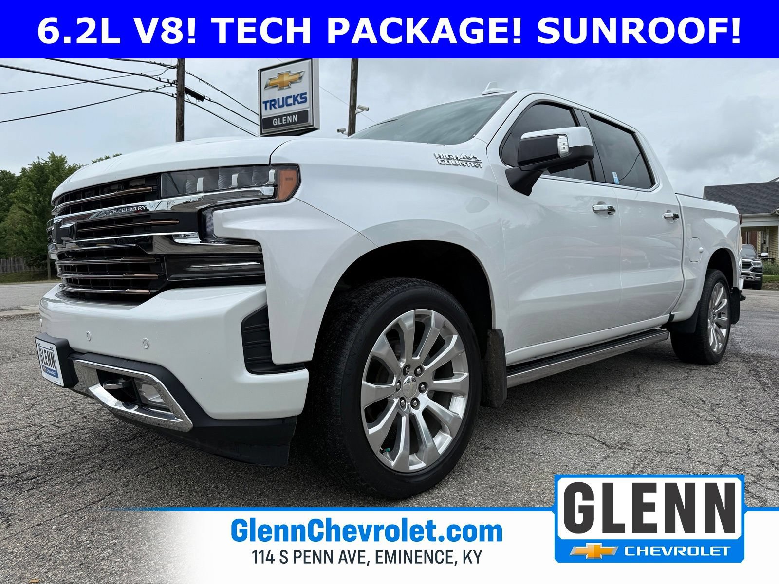 Used 2020 Chevrolet Silverado 1500 High Country w/ Technology Package AWD/4WD image 2