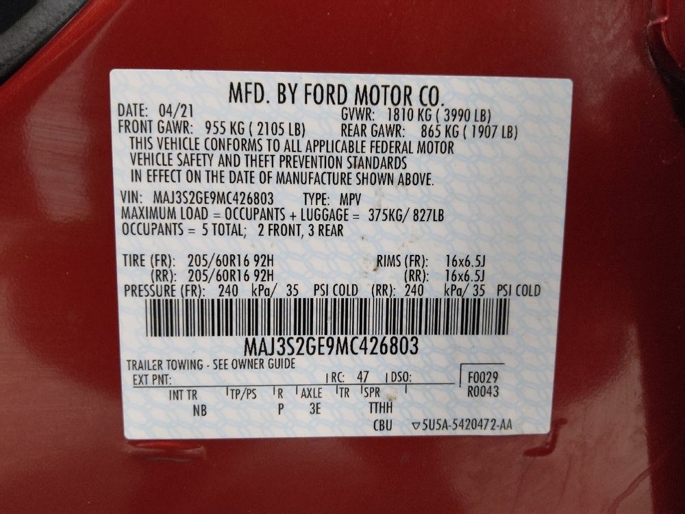 Used 2021 Ford EcoSport SE FWD image 33